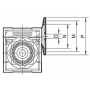 SILNIK ELEKTRYCZNY 0,25kW 1395obr + PRZEKŁADNIA I=7,5